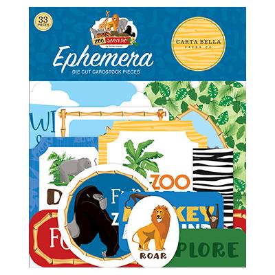 Carta Bella Zoo Adventure Die Cuts - Ephemera